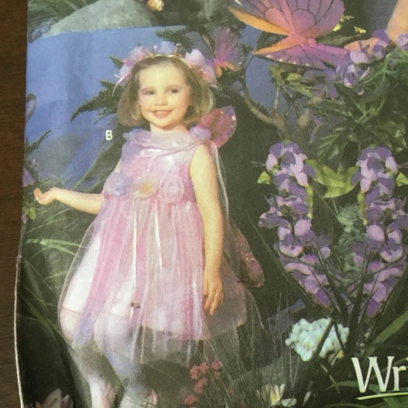 Simplicity Kids Fairy Costume - Yellow and Purple - Picture 4 of 9